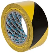 Lot 3 Black & Yellow Floor Tape x 11 Rolls