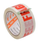 Lot 2 Printed Glass With Care Tape x 108 Rolls
