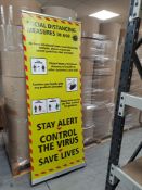 Lot 13 Social Distancing Pop Up Banner x 2 Units