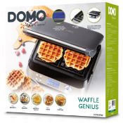 Title: DO9219W DOMO Premium Digital Waffle Maker RRP £120Description: DO9219W DOMO Premium Digital