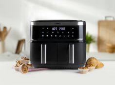 Title: 2 x DO537FR DOMO 8L (4L x2) Twin AirFryer RRP £200Description: 2 x Twin Basket 8L Digital Air
