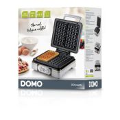 Title: 4 x DO91949W DOMO Silver Waffle Maker with Temp and time controls RRP £75Description: 4 x