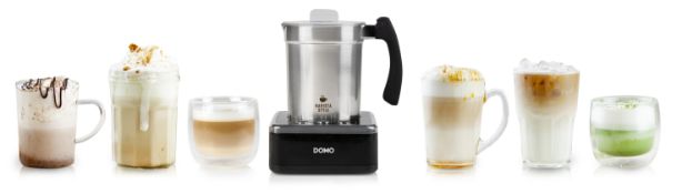 Title: 4 x DO717MF DOMO Electric Hot & Cold Milk frother with Hot Chocolate function RRP £