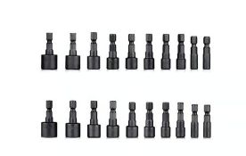 Brand New Tack Life Home Improvements PNDB1A 20 Piece Power Nut Driver Bit Set