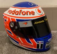 Jenson Button Signed Formula 1 Helmet 1/2 Scale