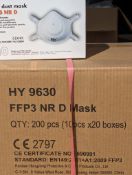 5 x Boxes HY9630 FFP3 Filtering Masks