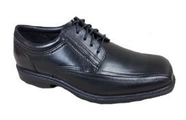 4 x Keuka Sure Grip Anti Slip Shoes Executive Black Leather - Various Sizes