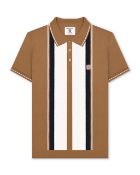 Lambretta Knit Polo Sirt Tobacco - Large - RRP £60.00
