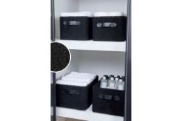 Sisters Style Sets of 2 Black Nested Storage Boxes (By Next)