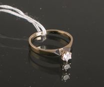 Diamant-Solitär Ring 585 WG