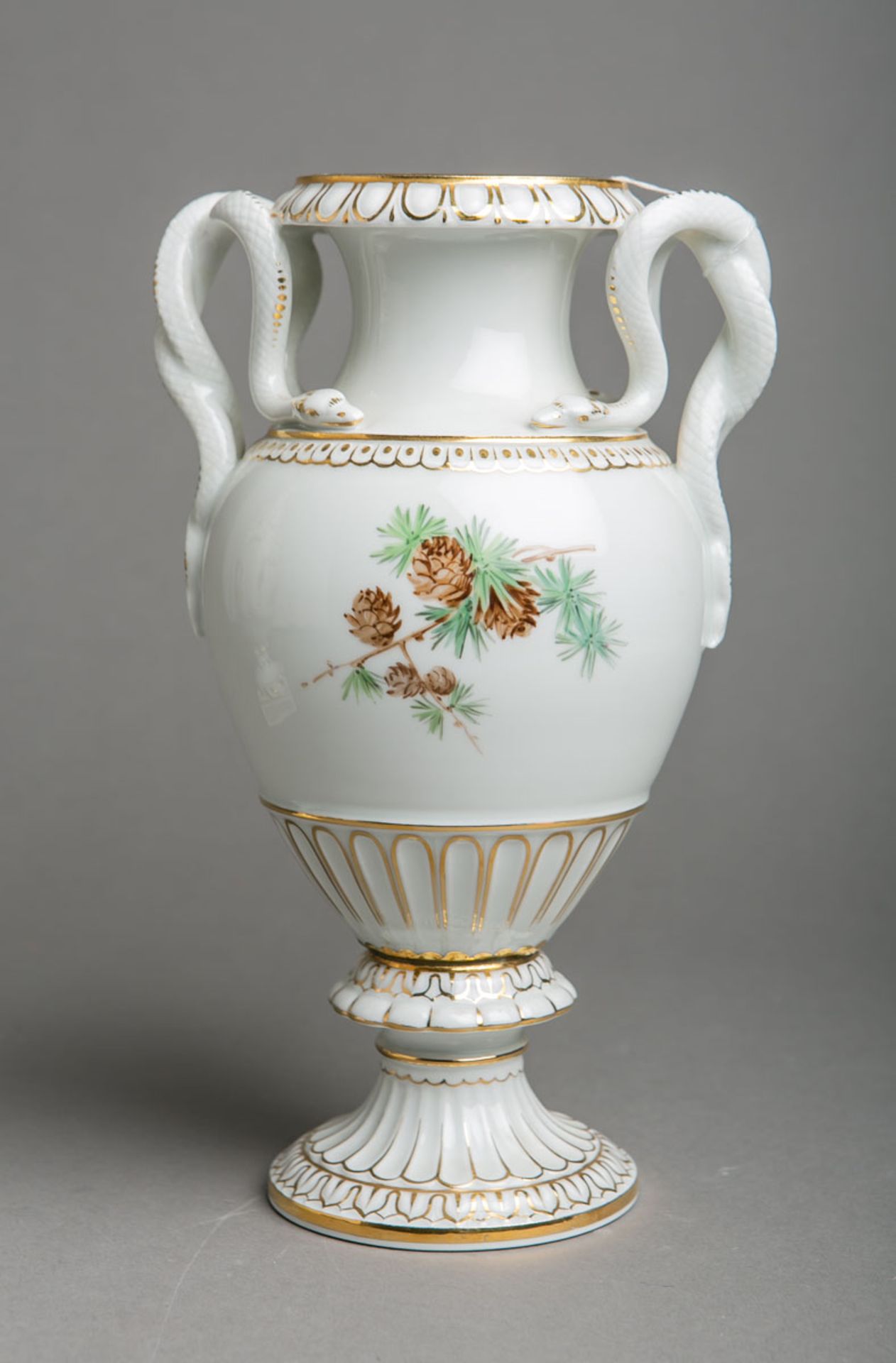 Schlangenhenkelvase (Meissen, 2. Wahl)