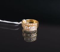 Damenring mit Brillantbesatz 750 GG (Juwelier Goldbaur)