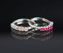 2-teiliges Set von Damenringen 333 WG