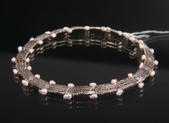 Collier mit Süßwasser-Zuchtperlen 585 GG