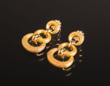 Paar Ohrhänger 750 GG (Juwelier Goldbaur)