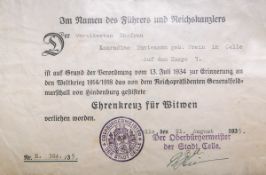 2-teiliger Urkunden-Nachlass (2. WK )