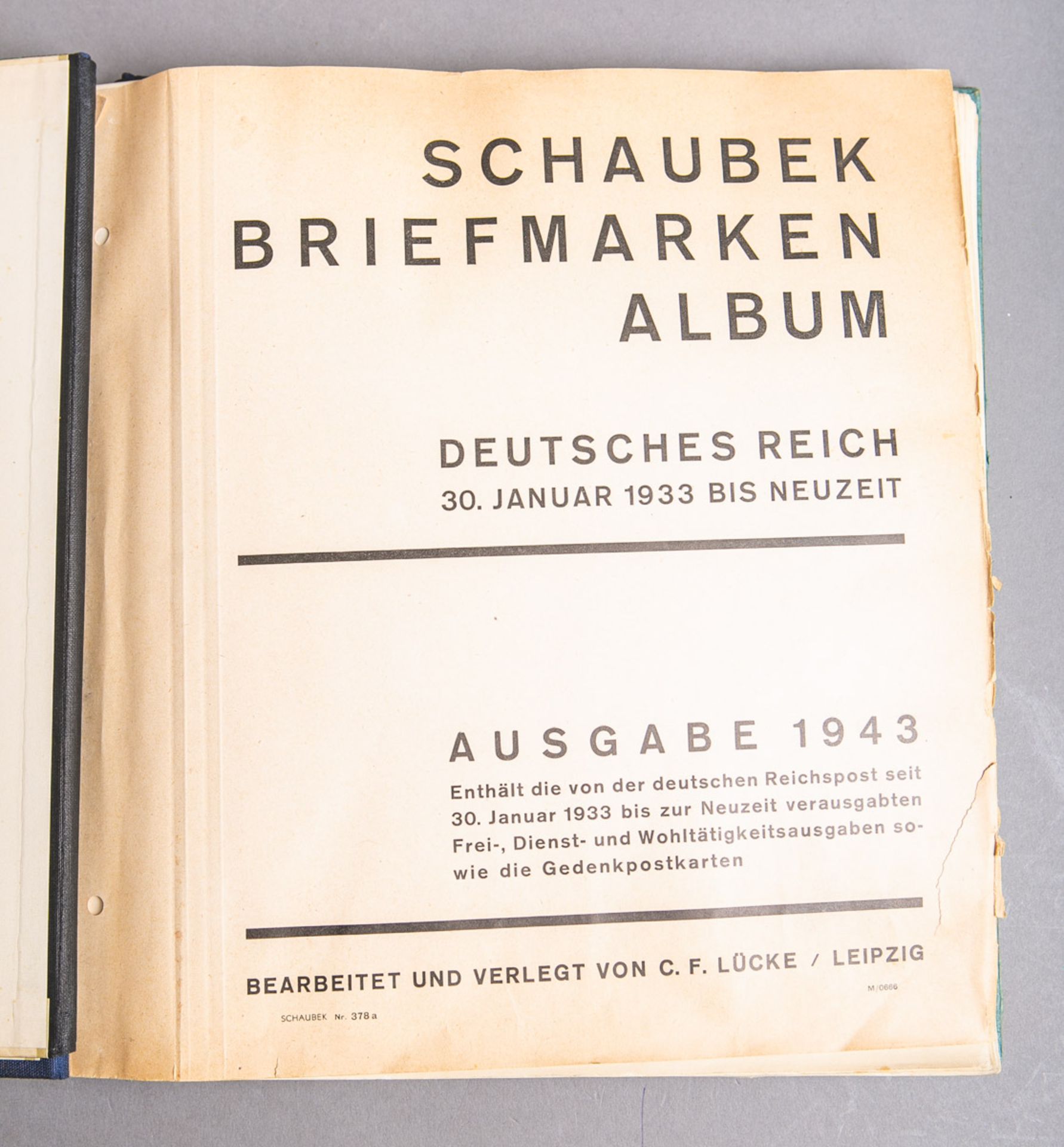 Schaubeck Briefmarken-Album (Deutsches Reich, 30. Januar 1933 bis Neuzeit) - Bild 2 aus 2