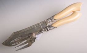 Tranchierbesteck 925 Silber (England, Anfang 20. Jh.)