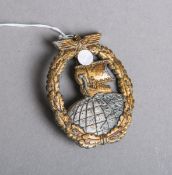 Abzeichen der Hilfsflotte der Kriegsmarine / Hilfskreuzer Kriegsabzeichen (2. WK)