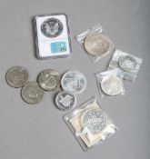 10-teiliges Konvolut von Münzen