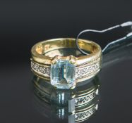 Damenring m. Steinbesatz 585 GG