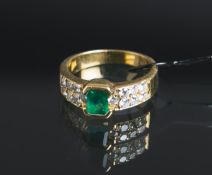 Damenring m. Steinbesatz 750 GG