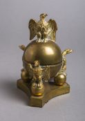 Tintenfass mit Adleraufsatz (wohl um 1900)