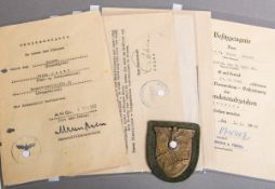 6-teiliger Urkunden-Nachlass (2. WK)