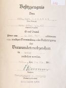 Besitzzeugnis über das Verwundetenabzeichen in Silber (2. WK, 1941)