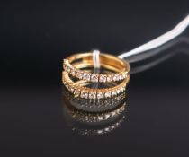 Damenring mit Brillantbesatz 750 GG (Juwelier Goldbaur)