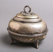 Bauchige Dose 750 Silber (19. Jh.),