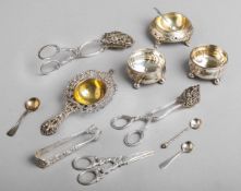12-teiliges Konvolut von diversen Silbergegenständen 800 Silber