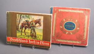 2-teiliges Konvolut von Zigarettenbilderalben