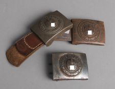 3-teiliges Konvolut von Koppelschlössern (Drittes Reich)