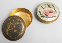 Paar runde Dosen (um 1900, Jugendstil)