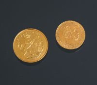 Paar Goldmünzen