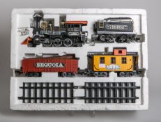 Eisenbahnzug, New Bright 1986 RedWood Timberwolf