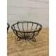 Two black wrought iron baskets possibly hanging baskets - Image 3 of 4