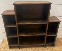 An open bookcase unit (H95cm W102cm D23cm)