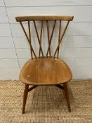 A Mid Century Ercol Shalstone candlestick dining chair