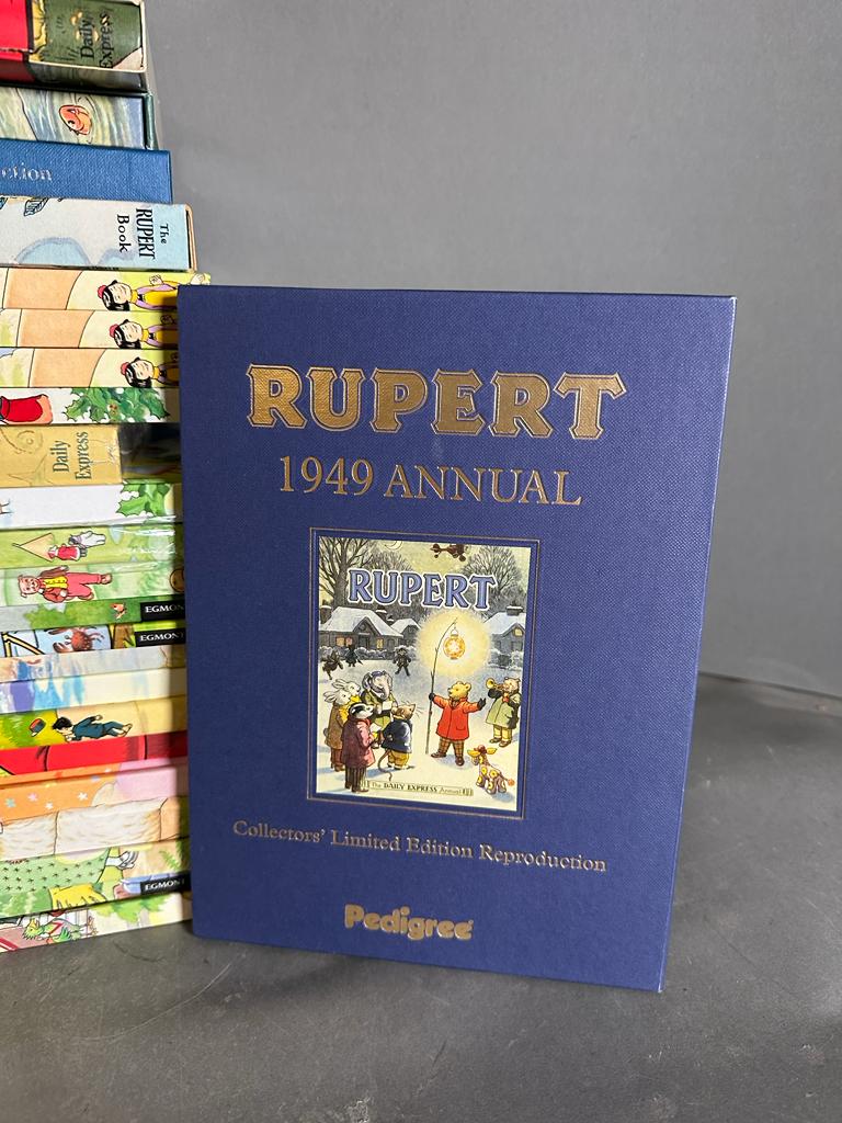 A selection of Rupert the bear Annuals various ages - Image 4 of 4