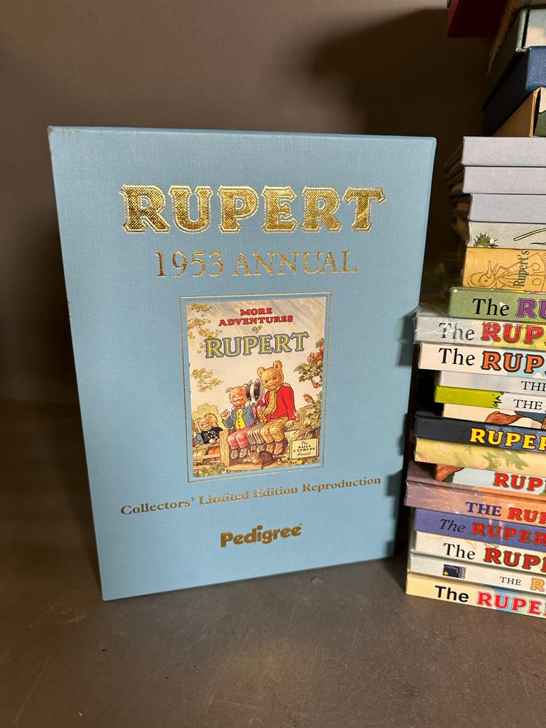 A selection of Rupert the bear Annuals various ages - Image 2 of 4
