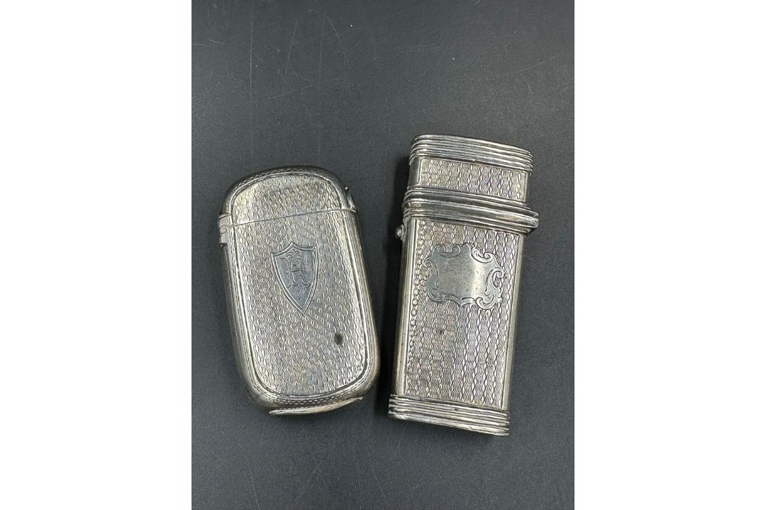 Two silver vesta cases, various hallmarks and makers. - Image 3 of 3
