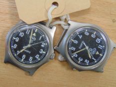 2X CWC 0552 R. MARINES/ NAVY ISSUE SERVICE WATCHES DATE 1990 *GULF WAR I* NATO MARKS