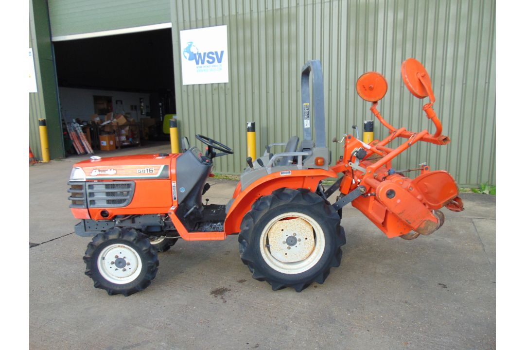 Kubota Granbia GB16 4x4 Diesel Compact Tractor c/w Rotovator ONLY 467 HOURS! - Image 7 of 24