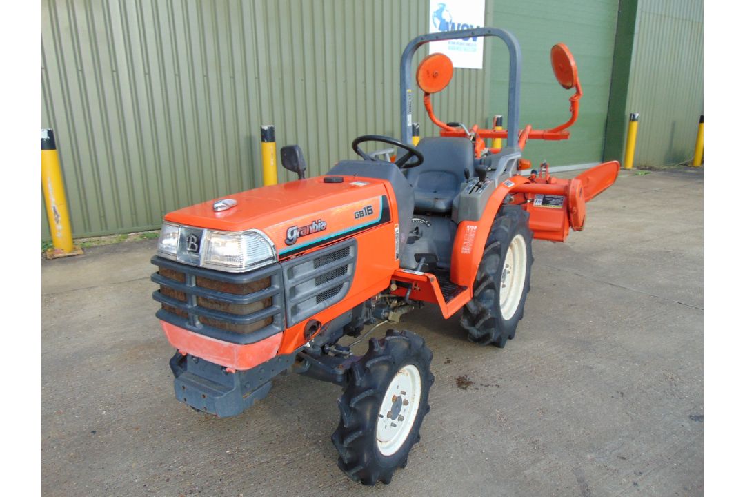 Kubota Granbia GB16 4x4 Diesel Compact Tractor c/w Rotovator ONLY 467 HOURS! - Image 2 of 24