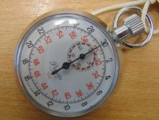 VEY NICE PRECISTA NATO ISSUE 1/10 SEC MANUAL STOP WATCH DATE 1988 SN. 6014