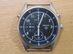 SEIKO GEN 2 (DATE ADJUST) PILOTS CHRONO RAF TORNADO FORCE ISSUE NATO MARKS DATE 1995 SN.2947