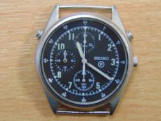 SEIKO GEN 2 PILOTS CHRONO RAF TORNADO FORCE ISSUE NATO MARKS 1997 C/W RAF STRAP/ DATE ADJUST/SN.1643