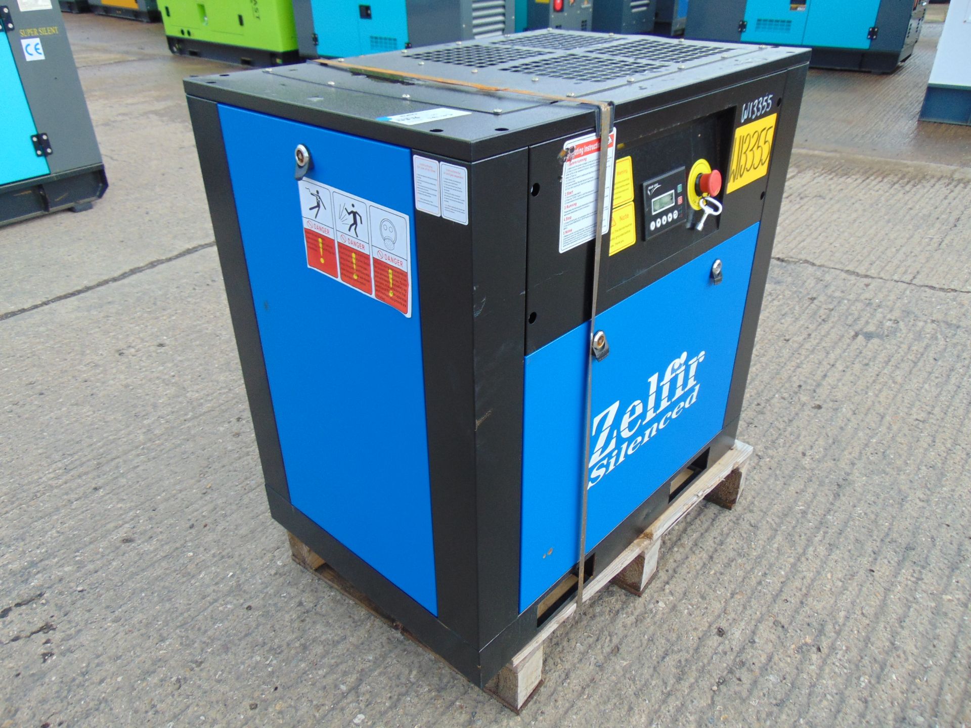 **NEW UNUSED** Zelfir 10HP silenced industrial rotary screw air compressor 3ph 11m3/Min - Image 3 of 11